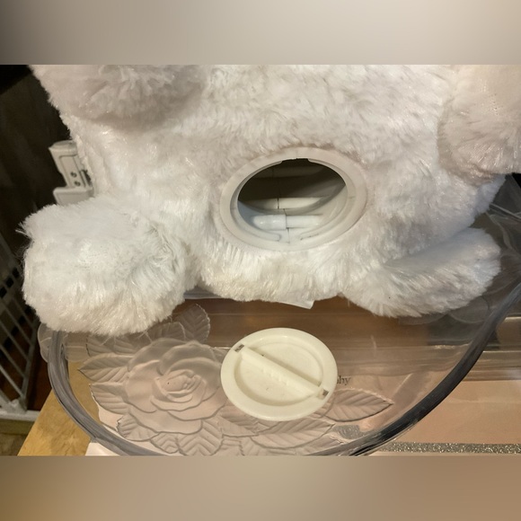 FAB NY: round white bunny with pink floppy bunny ears bank head slot on top head - Picture 4 of 8